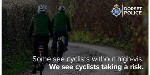 Some see a cyclist without high-vis. We see cyclists taking a risk.