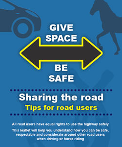 Give safe be safe, sharing the roads