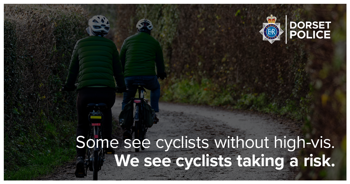 Some see a cyclist without high-vis. We see cyclists taking a risk.